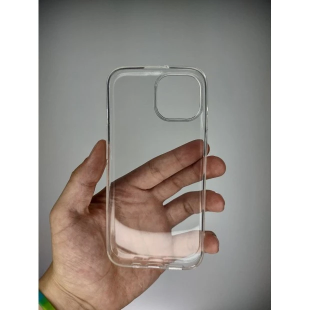 Силиконовий чохол WS для Apple iPhone 15 (прозорий)