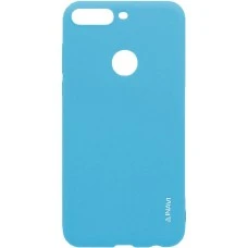 Силіконовий чохол iNavi Color для Huawei Y7 (2018)  /  Y7 Prime (2018)  /  Honor 7C Pro (блакитний)