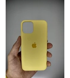 Силіконовий оригінальний чохол Apple iPhone 11 Pro (Жовтий крем)