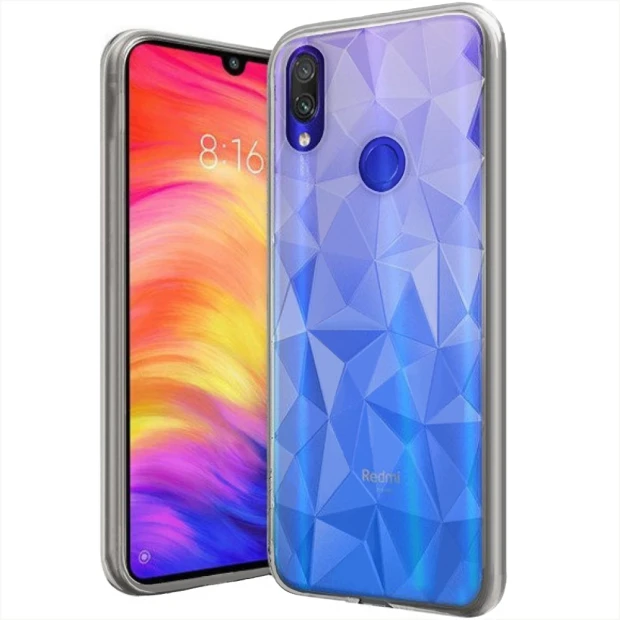 Силиконовый чехол Prism Case Xiaomi Redmi Note 7 (прозрачный)