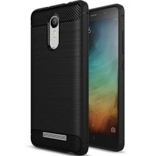 Силиконовый чехол Polished Carbon Xiaomi Redmi Note 3 / Note 3 Pro (Черный)