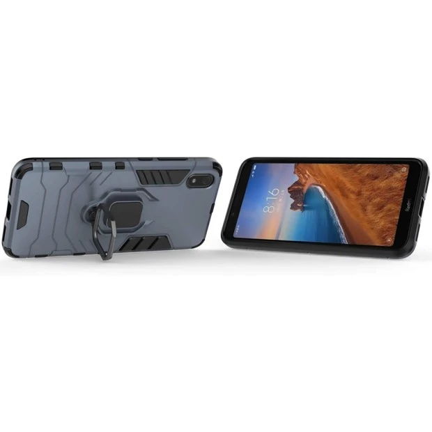 Бронь-чехол Ring Armor Case Xiaomi Redmi 7A (Пыльная бирюза)