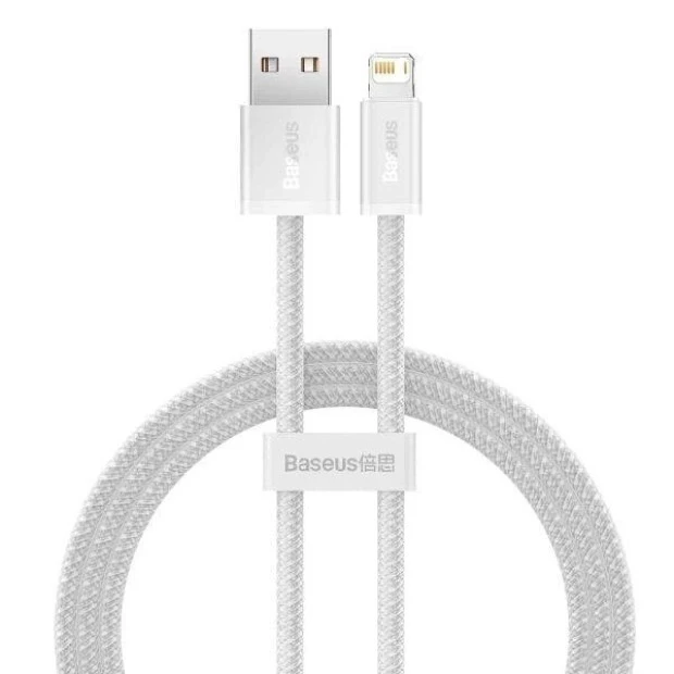 USB-кабель Baseus Dynamic 2.4A (1 м) (Lightning) (Білий) CALD000402