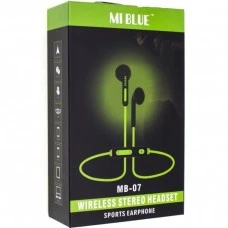 Наушники-гарнитура Mi Blue MB-07 Bluetooth (Чёрный)