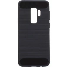 Силикон Polished Carbon Samsung Galaxy S9 Plus (Чёрный)