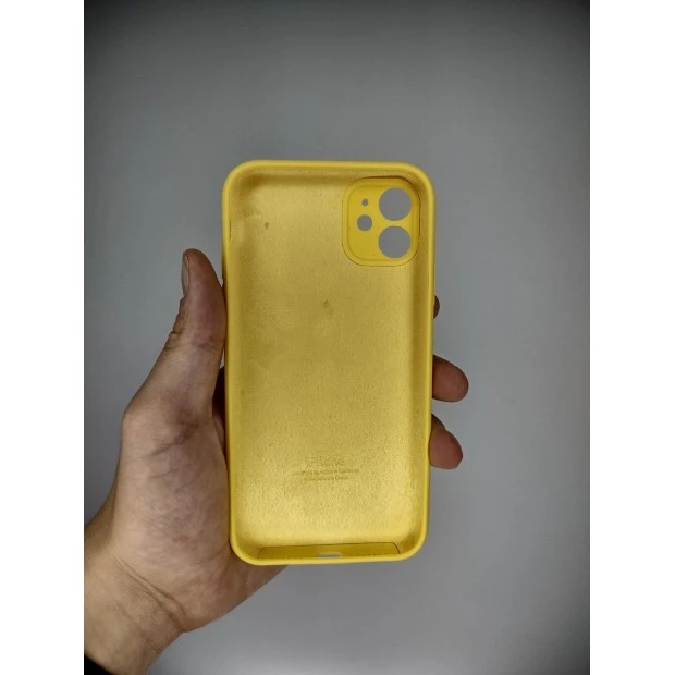 Силикон Original RoundCam Case Apple iPhone 11 (63) Canary Yellow