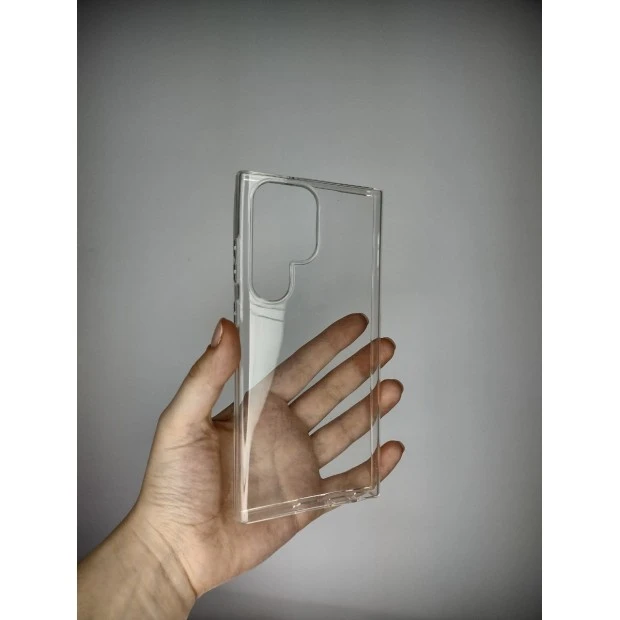 Силіконовий чохол WS для Samsung Galaxy S23 Ultra (Прозорий)