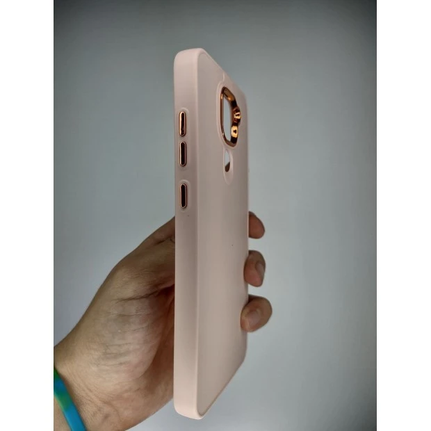 Накладка Metal Camera Xiaomi Redmi Note 9 / Redmi 10X (Персиковый)