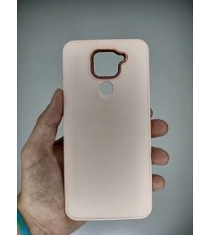 Накладка Metal Camera Xiaomi Redmi Note 9 / Redmi 10X (Персиковый)