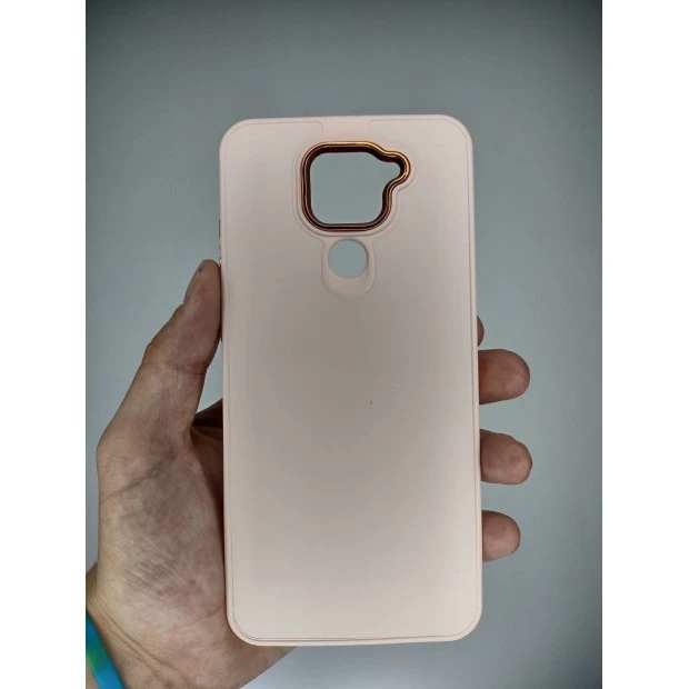 Накладка Metal Camera Xiaomi Redmi Note 9 / Redmi 10X (Персиковый)