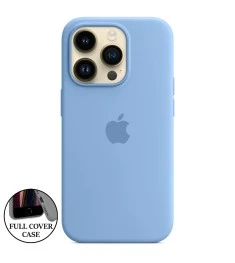 Силіконовий Original Round чохол для Apple iPhone 14 Pro (37) Azure