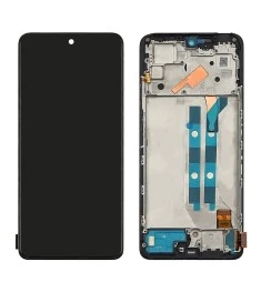 Дисплей для Xiaomi Redmi Note 12 Pro (4G) с чёрным тачскрином и корпусной рамкой..