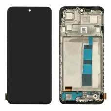 Дисплей для Xiaomi Redmi Note 12 (4G) с чёрным тачскрином и корпусной рамкой IPS