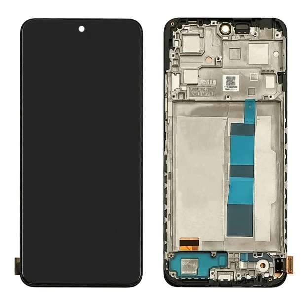 Дисплей для Xiaomi Redmi Note 12 (4G) с чёрным тачскрином и корпусной рамкой IPS