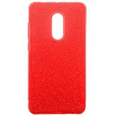 Силикон Glitter Xiaomi Redmi Note 4x (красный)