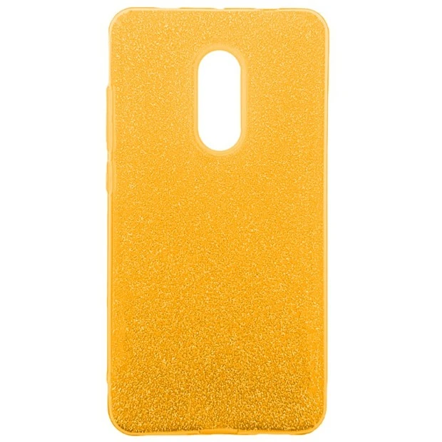 Силиконовый чехол Glitter Xiaomi Redmi Note 4x (золотой)