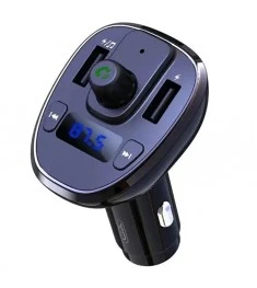 FM - модулятор Bluetooth XO BCC5 2USB 3.1A (Чёрный)