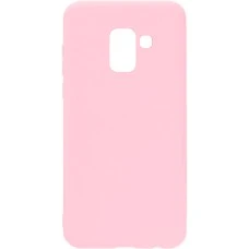 Силиконовый чехол iNavi Color Samsung Galaxy A8 Plus (2018) A730 (персик)