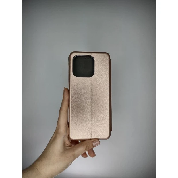 Чехол-книжка Оригинал Xiaomi Redmi 10C / 12C (Розовое золото)