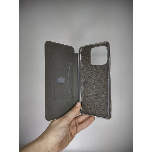 Чехол-книжка Оригинал Xiaomi Redmi 10C / 12C (Розовое золото)
