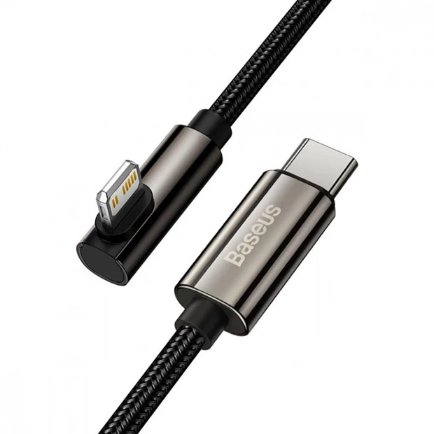 USB-кабель Baseus Legend Elbow PD 20W (1м) (Type-C на Lightning) (Чорний) CATLCS-01