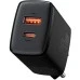 Адаптер Baseus Compact 20W 3A QC (1USB  /  1Type-C) (Чорний) CCXJ-B01