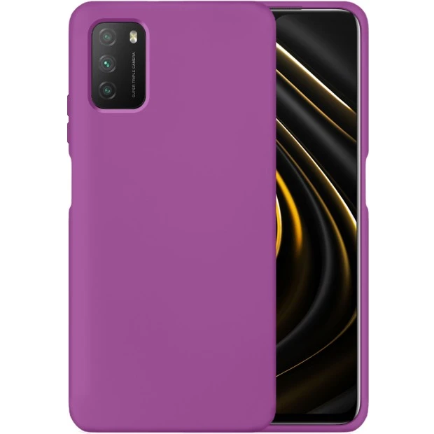 Силикон Original 360 Case Xiaomi Poco M3 (Сиреневый)