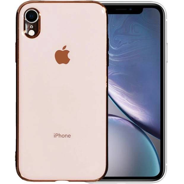 Силиконовый чехол Zefir Case Apple iPhone XR (Розовое-золото)