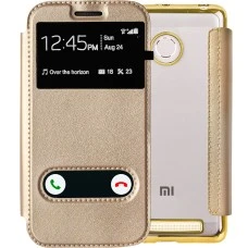 Чехол-книжка View Cover Shine Xiaomi Redmi 3s / 3 Pro / 3x (Золотой)