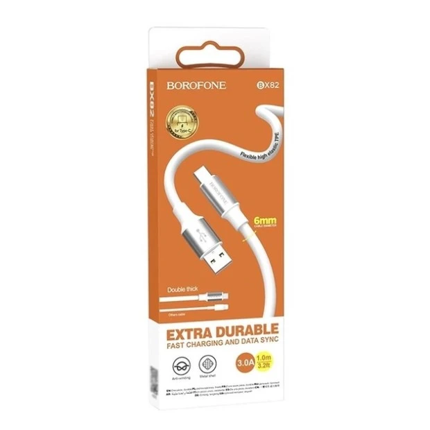 USB-кабель Borofone BX82 (Type-C) (Белый)