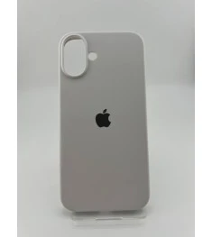 Оригінальний круглий силіконовий чохол для Apple iPhone 16 Plus (41), твердий бі..