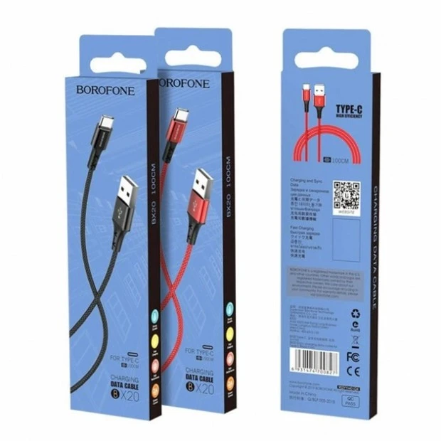 USB-кабель Borofone BX20 (Type-C) (Красный)