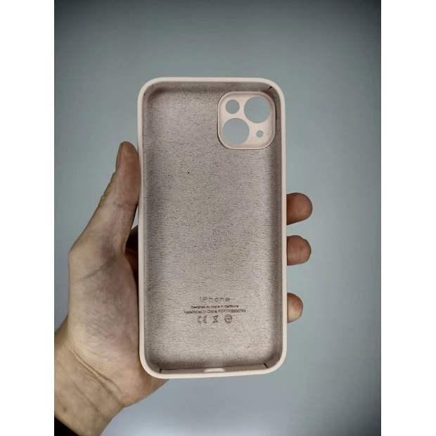 Силикон Original RoundCam Case Apple iPhone 14 Plus (08) Pink Sand