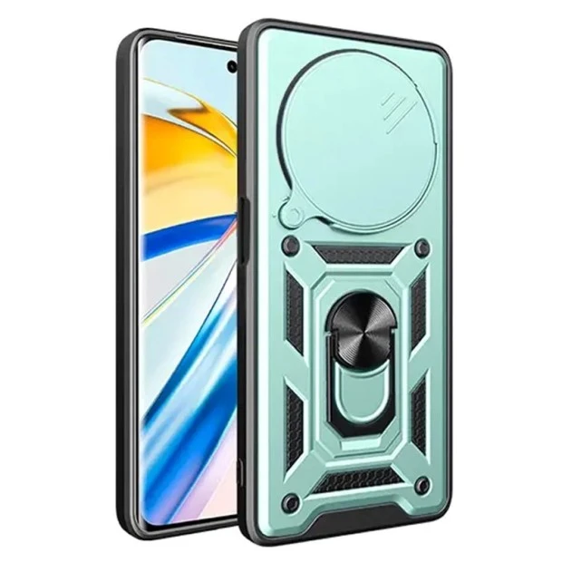 Чохол Ring Serge Armor для Xiaomi Redmi 14C 4G  /  Poco C75 (ShutCam) (Зелений)
