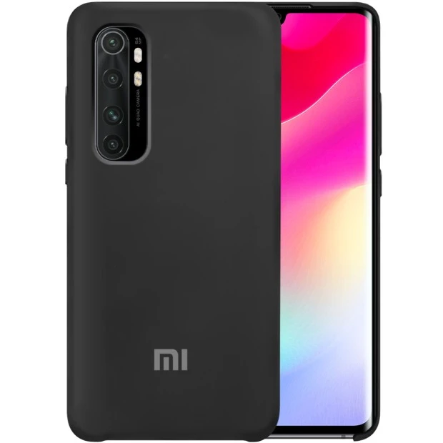 Силикон Original 360 Case Logo Xiaomi Mi Note 10 Lite (Чёрный)