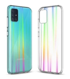 Силіконовий 3D Gradient чохол для Samsung Galaxy M51 (2020) (Прозорий).