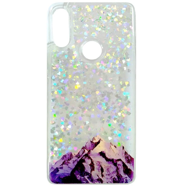 Силиконовый чехол Liquid Fashion Xiaomi Redmi Note 7 (Mountains)