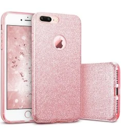 Силикон Glitter Apple iPhone 7 Plus / 8 Plus (Розовый)