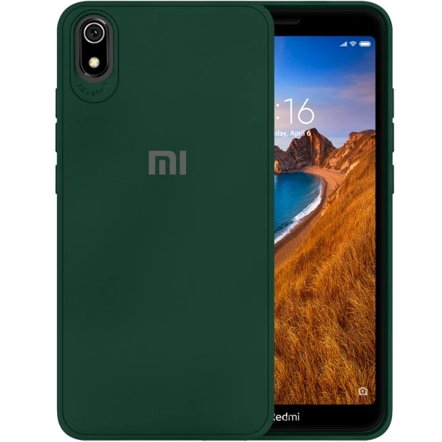Силикон Junket Cace Xiaomi Redmi 7A (Тёмно-зелёный)