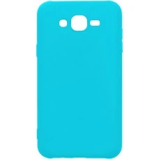 Силикон iNavi Color Samsung Galaxy J7 (2015) J700 (голубой)