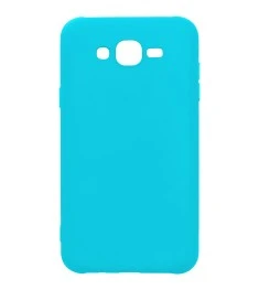 Силикон iNavi Color Samsung Galaxy J7 (2015) J700 (голубой)