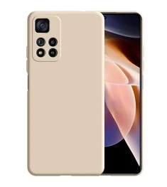 Силикон Original 360 Case Xiaomi Redmi Note 11 Pro (ShutCam) (Бежевый)