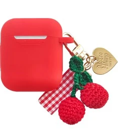 Футляр для наушников Slim Case Apple AirPods Kids (Red Cherry)