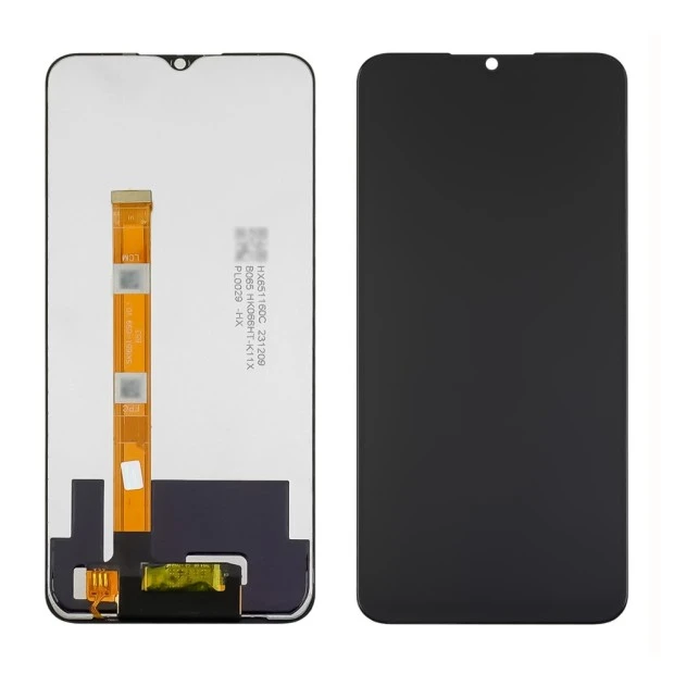 Дисплей для Realme C21Y/ C25Y с чёрным тачскрином Service Pack