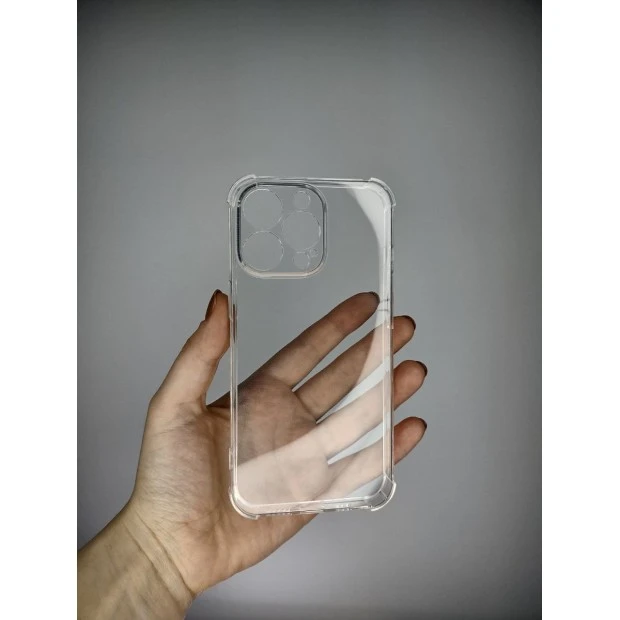 Силікон 6D Apple iPhone 13 Pro (ShutCam) (Прозорий)