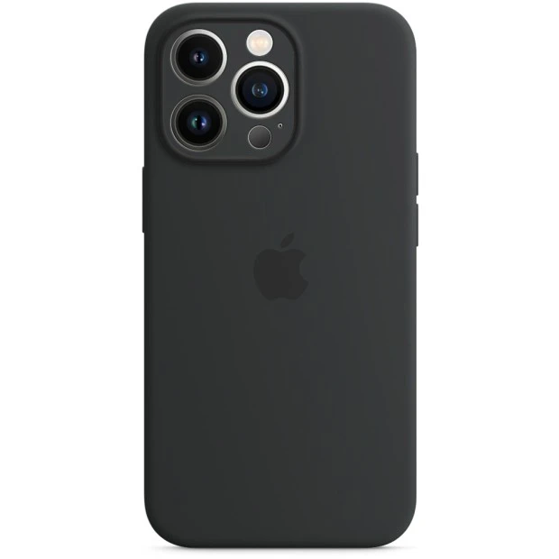 Силіконовий оригінальний круглий чохол-камеру для Apple iPhone 13 Pro Max (07) Чорний.