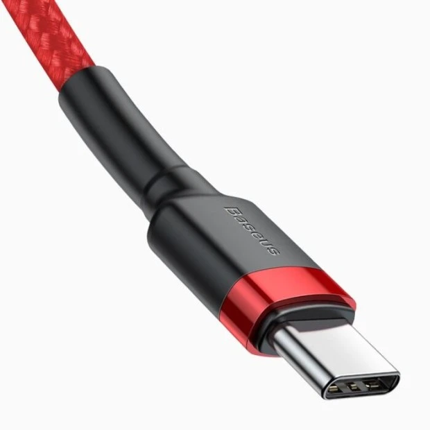 USB-кабель Baseus Cafule PD2.0 60W (1m) (Type-C to Type-C) (Красный) CATKLF-G09