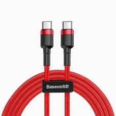 USB-кабель Baseus Cafule PD2.0 60W (1м) (Type-C to Type-C) (Червоний) CATKLF-G09