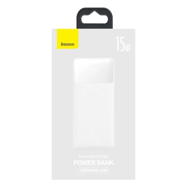PowerBank Baseus Bipowe Digital Display 20000mAh 15W (PPDML-J02) (White)