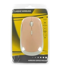 Мышь беспроводная Wireless Mouse JM3500 (Розово-белый)